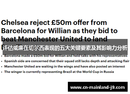 评估威廉在切尔西表现的五大关键要素及其影响力分析 评估威廉在切尔西表现的五大关键要素及其影响力分析